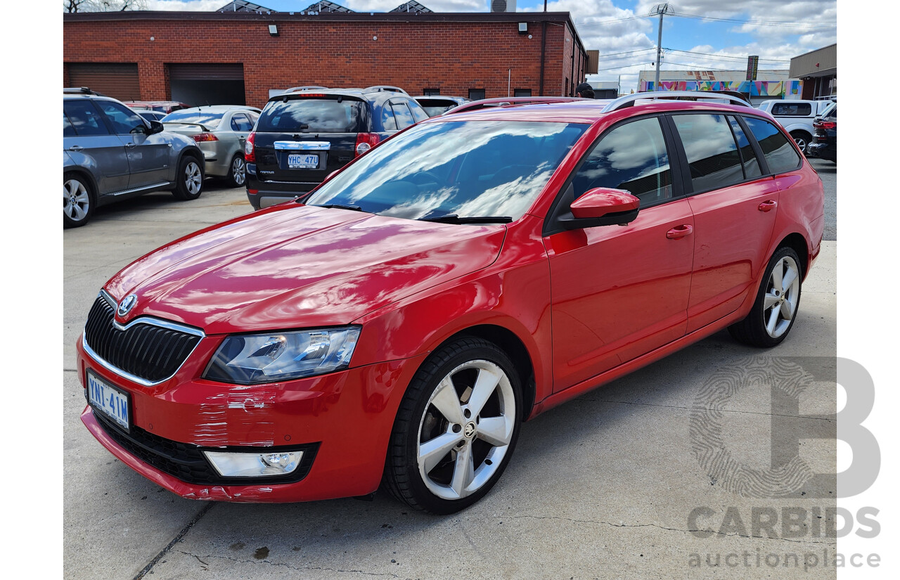 5/2014 Skoda Octavia 110 TDI Elegance NE 4d Wagon Red 2.0L