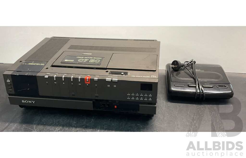 SONY Betamax Player & RadioShack VHS Video Cassette Winder - Lot of 2