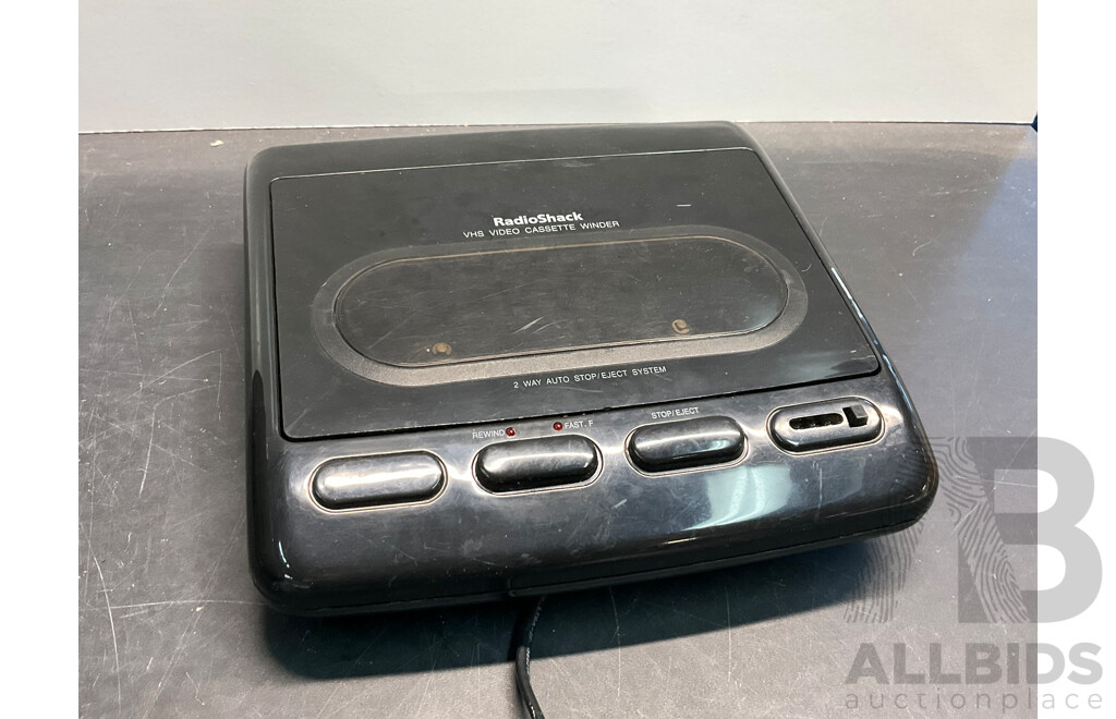 SONY Betamax Player & RadioShack VHS Video Cassette Winder - Lot of 2