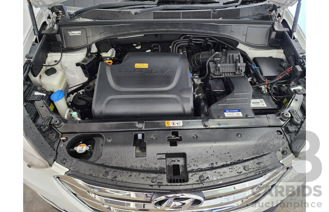 2/2013 Hyundai Santa Fe Highlander CRDi (4x4) DM 4d Wagon White 2.2L