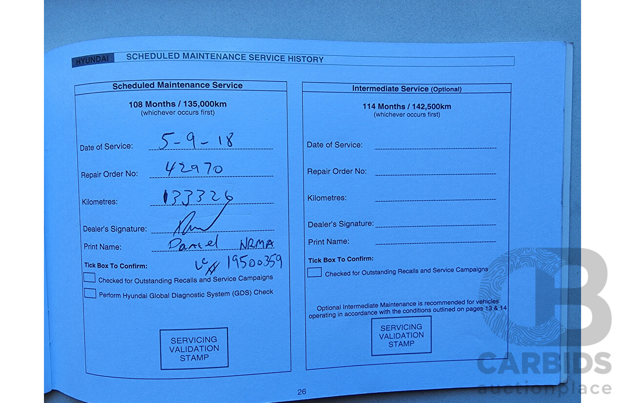 2/2013 Hyundai Santa Fe Highlander CRDi (4x4) DM 4d Wagon White 2.2L