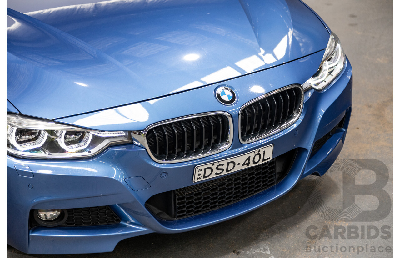 8/2015 BMW 320i M-Sport F30 LCI 4d Sedan Estoril Blue Metallic Turbo 2.0L