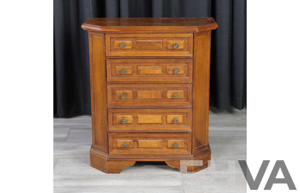 Timber Chest of Five Draws
