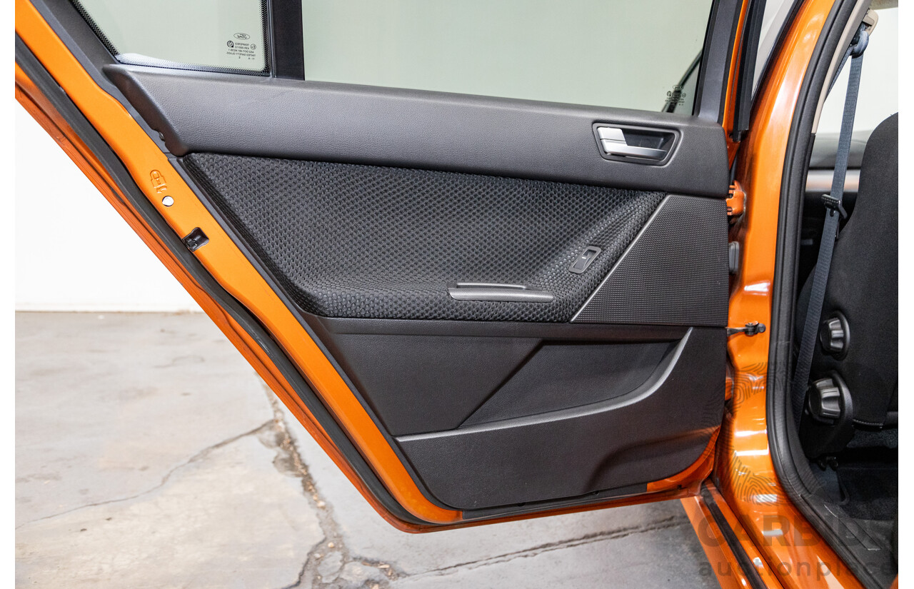 2/2012 Ford Falcon XR6T FG MK2 4d Sedan Suburst Orange Turbo 4.0L