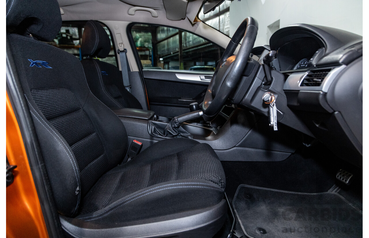 2/2012 Ford Falcon XR6T FG MK2 4d Sedan Suburst Orange Turbo 4.0L