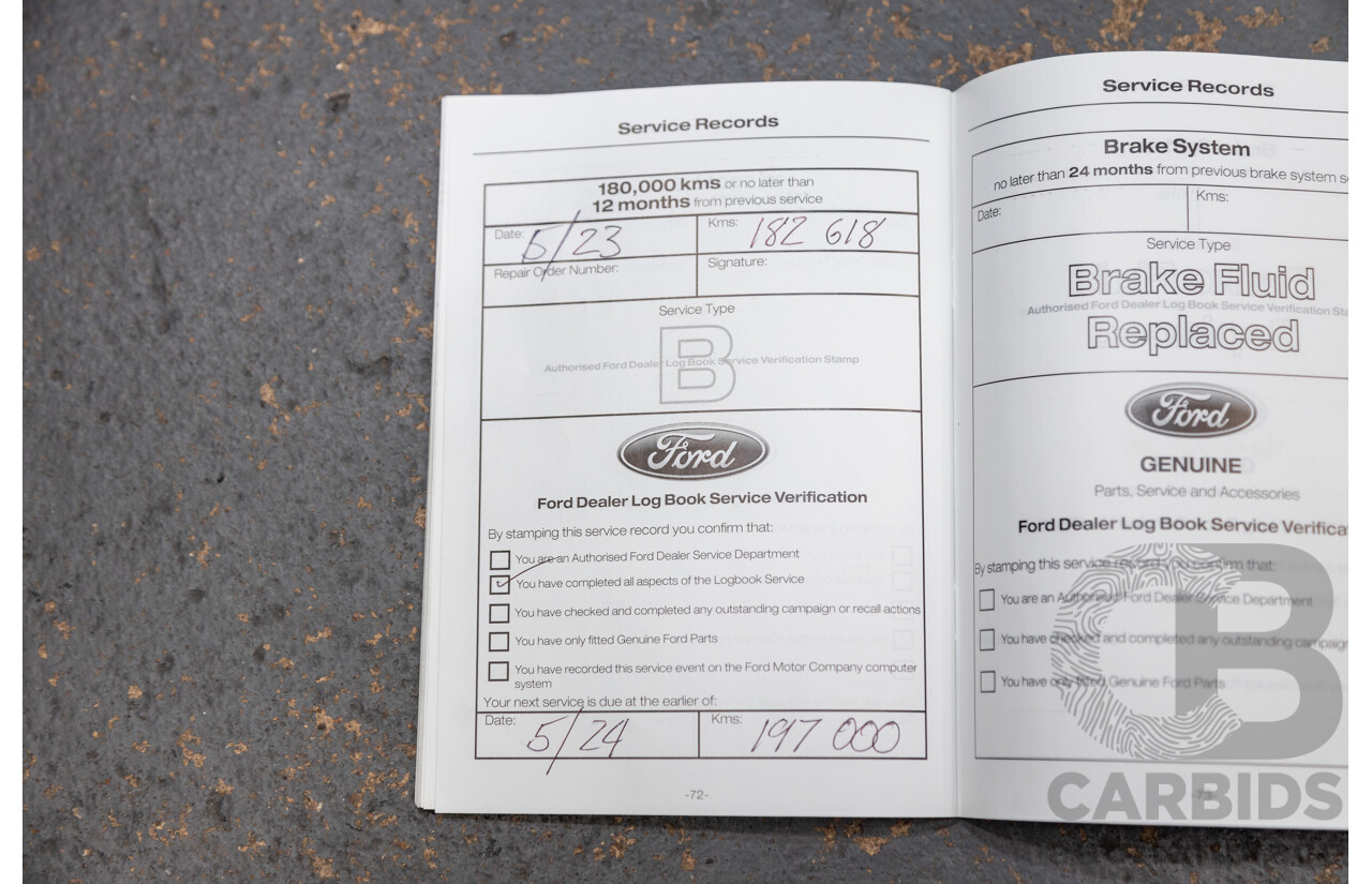 2/2012 Ford Falcon XR6T FG MK2 4d Sedan Suburst Orange Turbo 4.0L