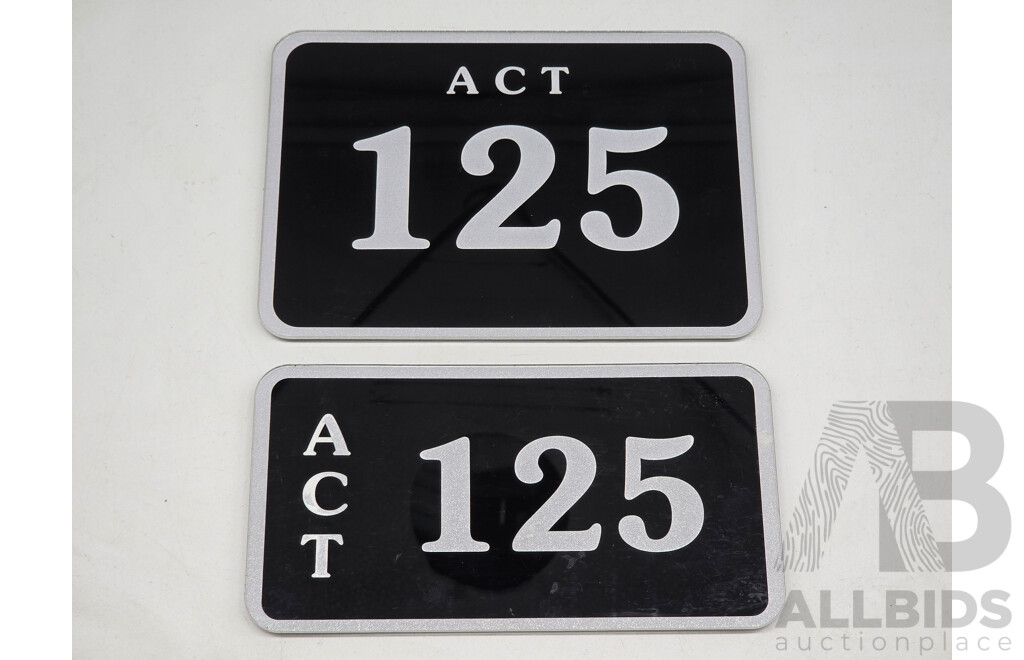ACT 3-Digit Numerical Motor Vehicle - Lot 1564795 | CARBIDS