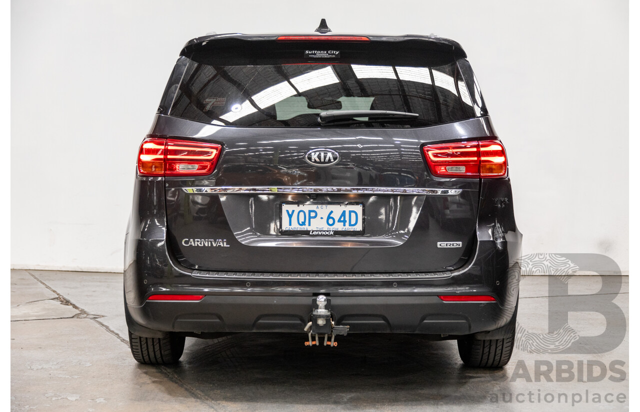 11/2018 Kia Carnival SLi YP MY19 4d Wagon Panthera Metal Metallic Turbo Diesel 2.2L