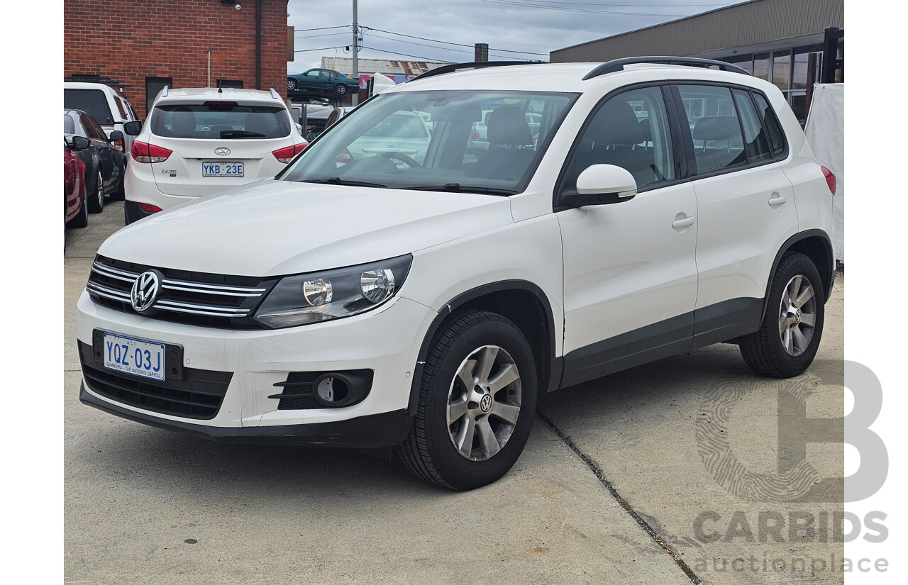 4/2013 Volkswagen Tiguan 103 TDI 5NC MY13 4d Wagon White 2.0L