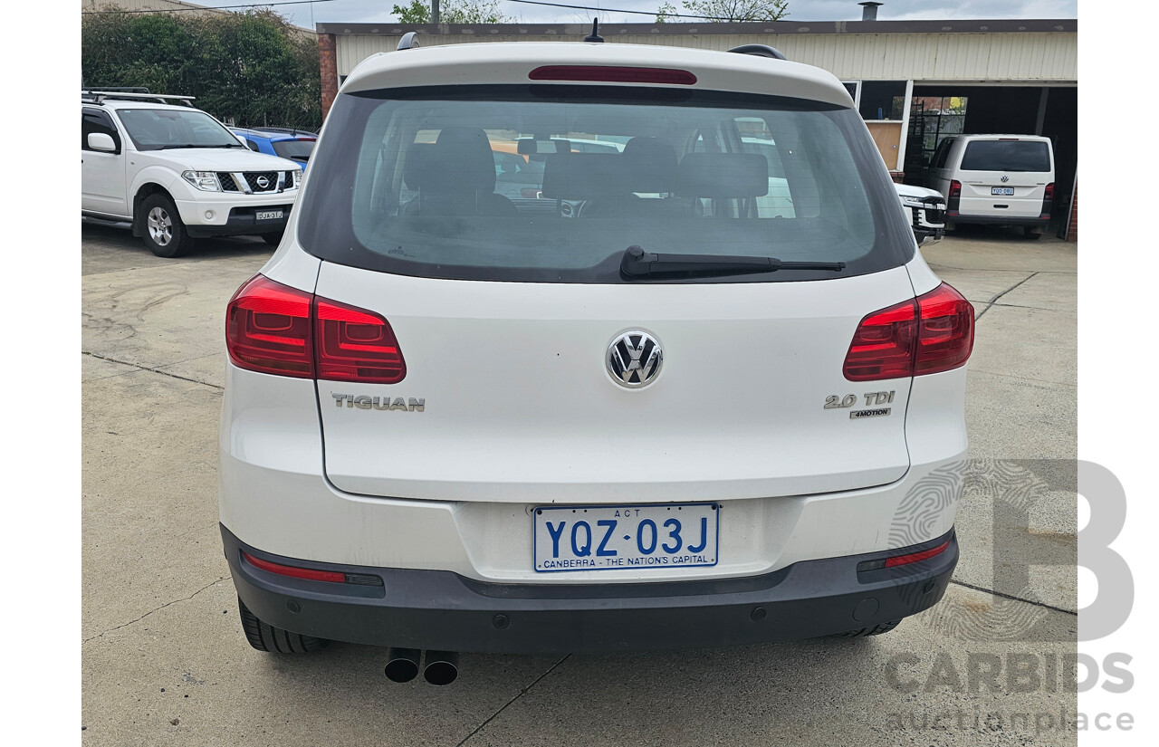 4/2013 Volkswagen Tiguan 103 TDI 5NC MY13 4d Wagon White 2.0L