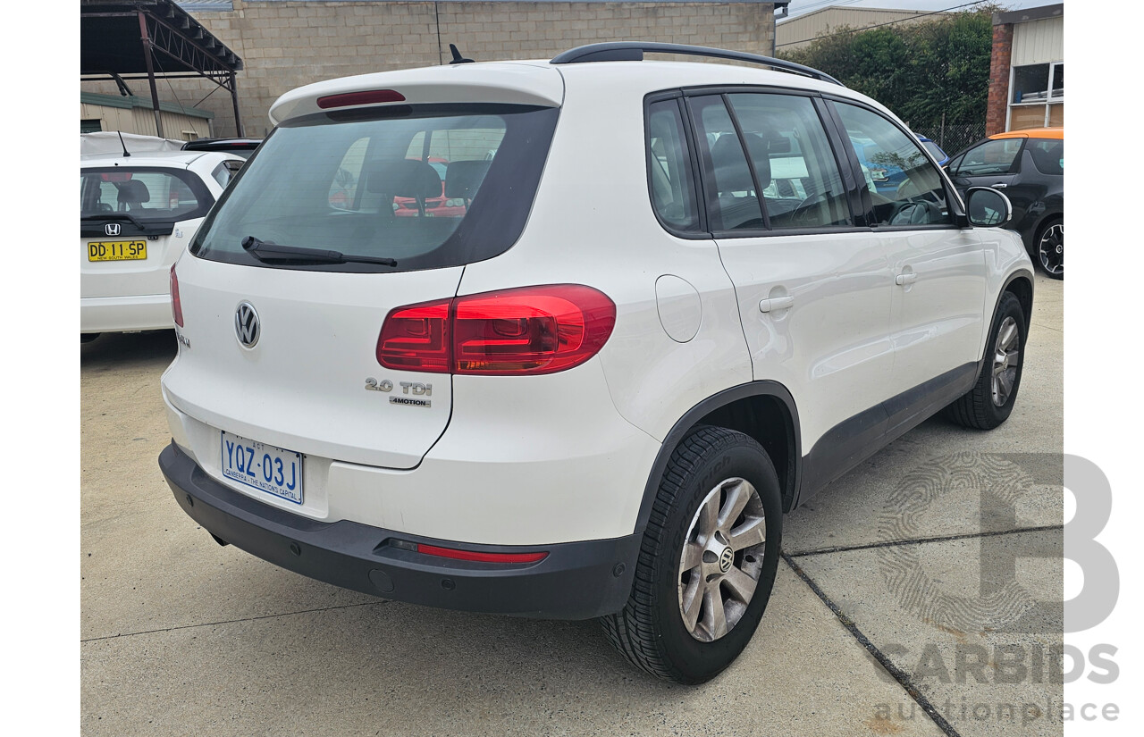 4/2013 Volkswagen Tiguan 103 TDI 5NC MY13 4d Wagon White 2.0L