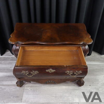Reproduction Bombe Style Chest of Three Drawers