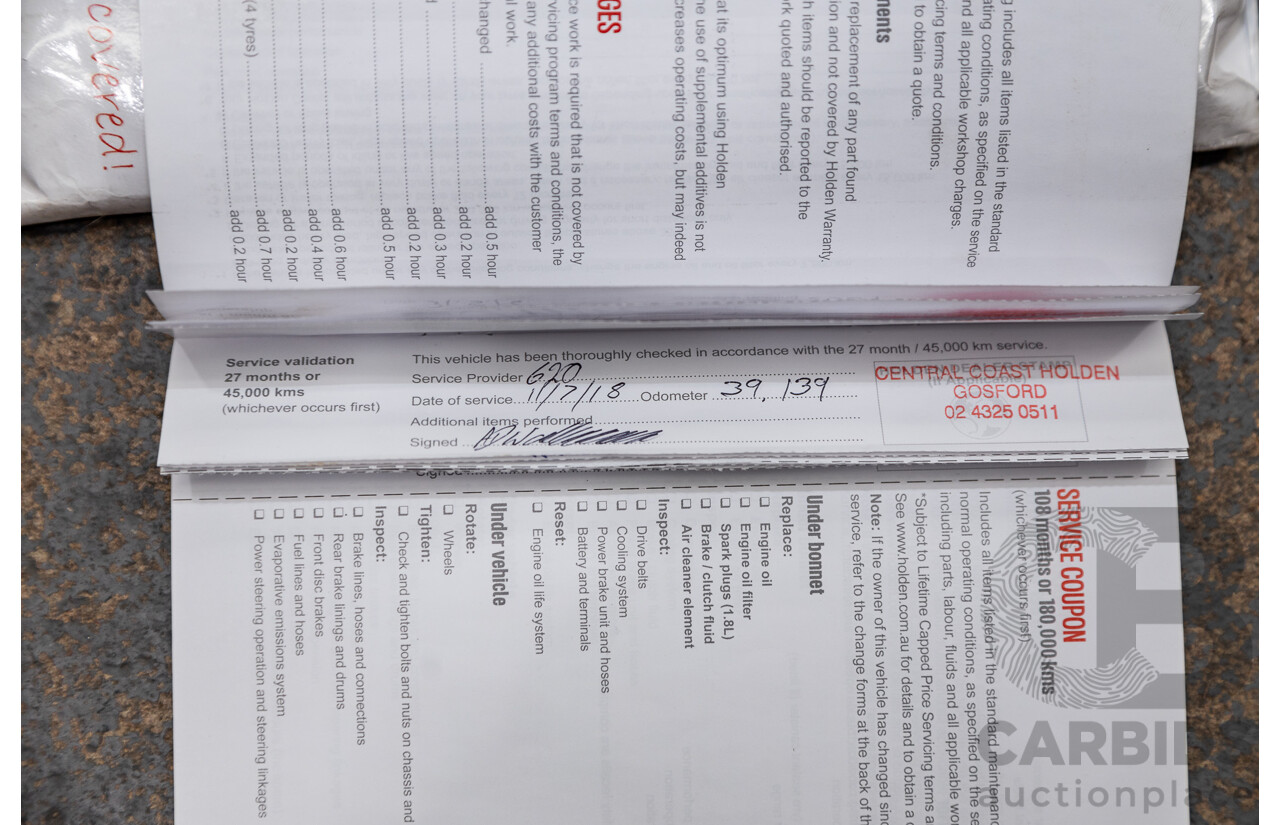 4/2016 Holden Trax LTZ Turbo TJ MY16 4d Wagon White Turbo 1.4L