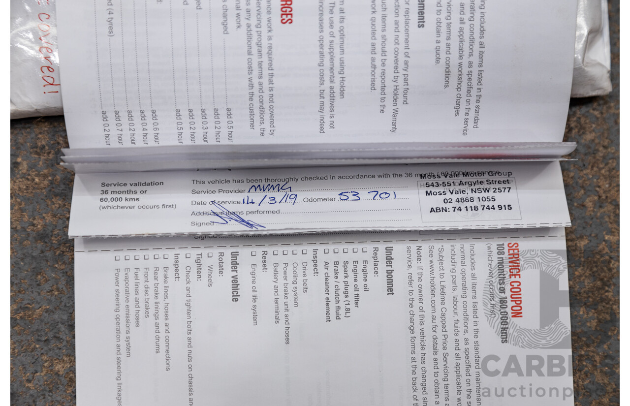 4/2016 Holden Trax LTZ Turbo TJ MY16 4d Wagon White Turbo 1.4L