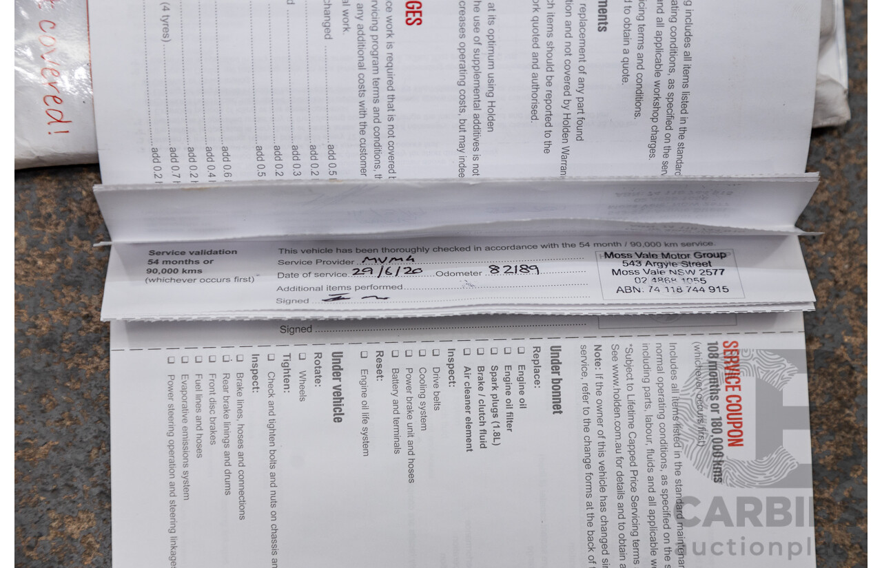 4/2016 Holden Trax LTZ Turbo TJ MY16 4d Wagon White Turbo 1.4L