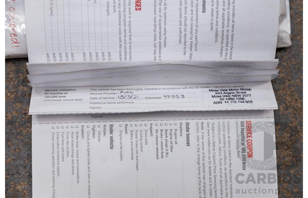 4/2016 Holden Trax LTZ Turbo TJ MY16 4d Wagon White Turbo 1.4L