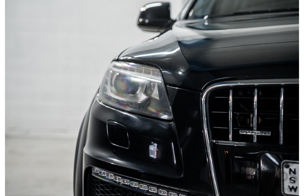 2/2014 Audi Q7 3.0 TDI Quattro MY14 4d Wagon Orca Black Metallic Turbo Diesel 3.0L