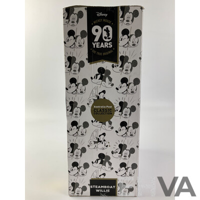 Australia Post Classic Collection Mickey Mouse Steamboat Willie 90th Anniversary Plush Toy