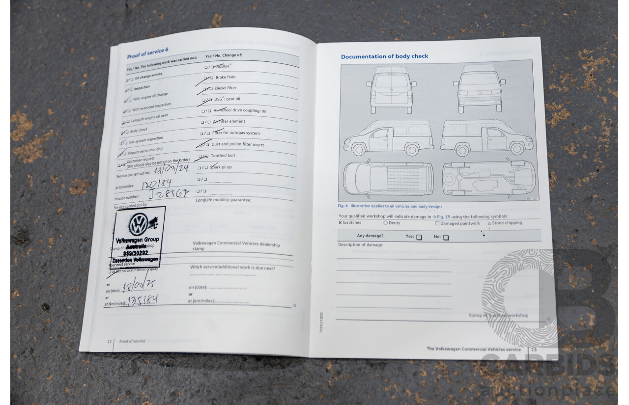 1/2018 Volkswagen Transporter TDI 340 LWB T6 MY18 Van Deep Black Pearl Turbo Diesel 2.0L