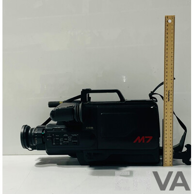 Vintage Panasonic M7 VHS Movie Camera with Panasonic Vhs Movie Camera Case Including Panasonic Video Ac Adaptor