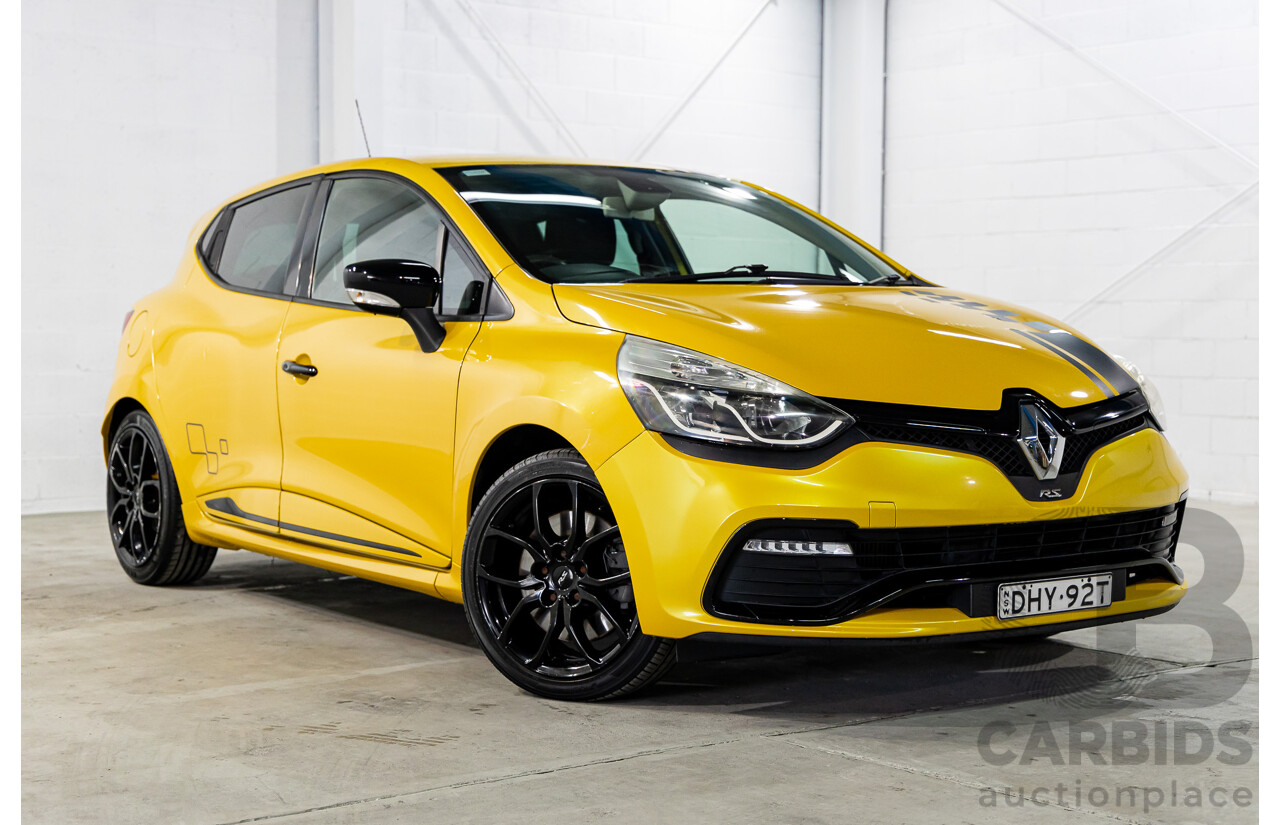 06/2016 Renault Clio R.S. 200 SPORT FWD X98 5D Hatchback Liquid Yellow Metallic Turbo 1.6L
