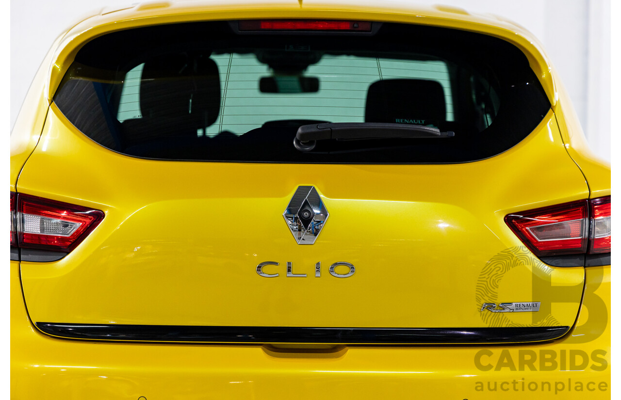 06/2016 Renault Clio R.S. 200 SPORT FWD X98 5D Hatchback Liquid Yellow Metallic Turbo 1.6L