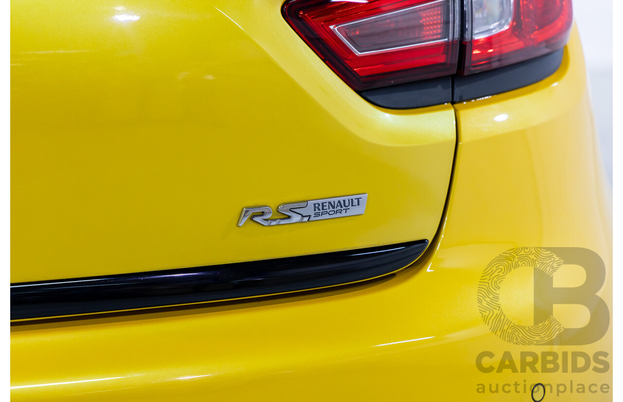06/2016 Renault Clio R.S. 200 SPORT FWD X98 5D Hatchback Liquid Yellow Metallic Turbo 1.6L