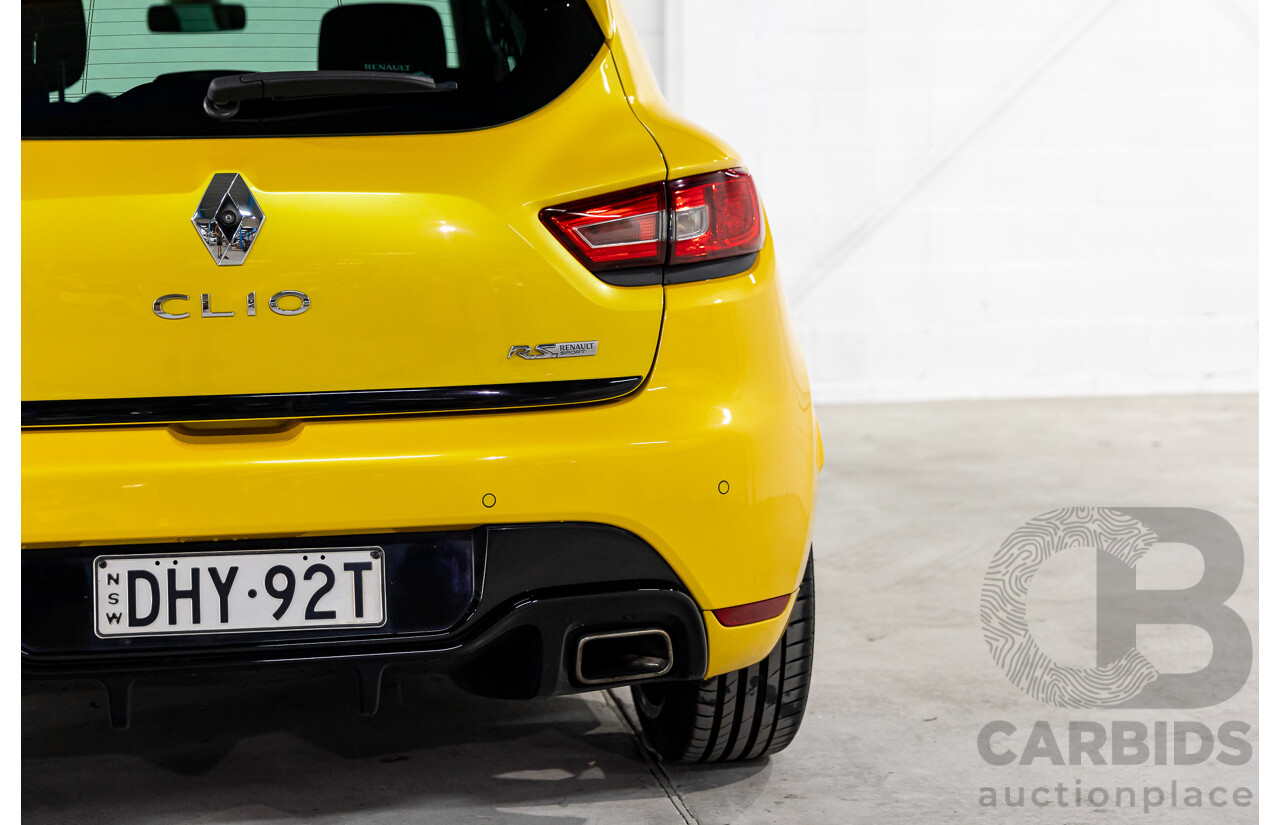 06/2016 Renault Clio R.S. 200 SPORT FWD X98 5D Hatchback Liquid Yellow Metallic Turbo 1.6L
