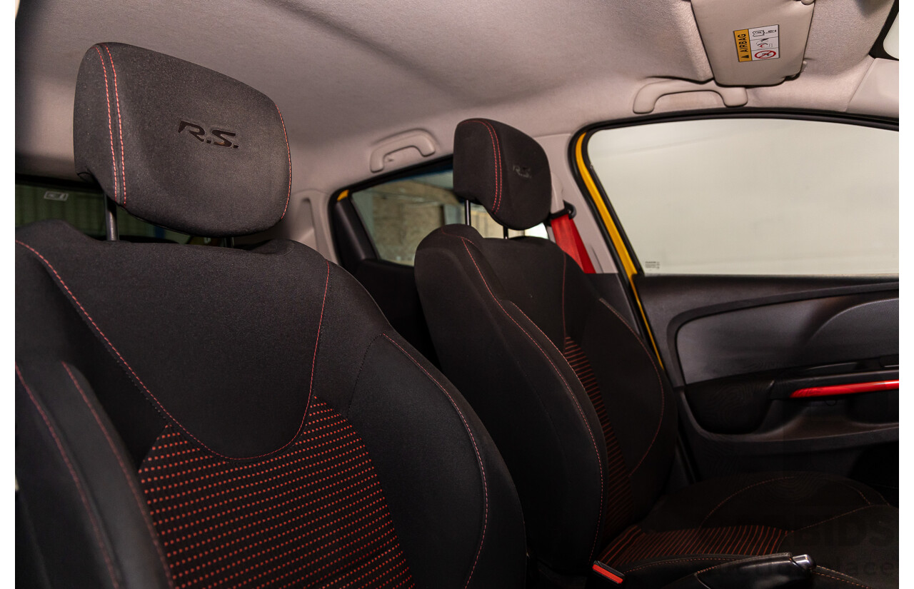 06/2016 Renault Clio R.S. 200 SPORT FWD X98 5D Hatchback Liquid Yellow Metallic Turbo 1.6L