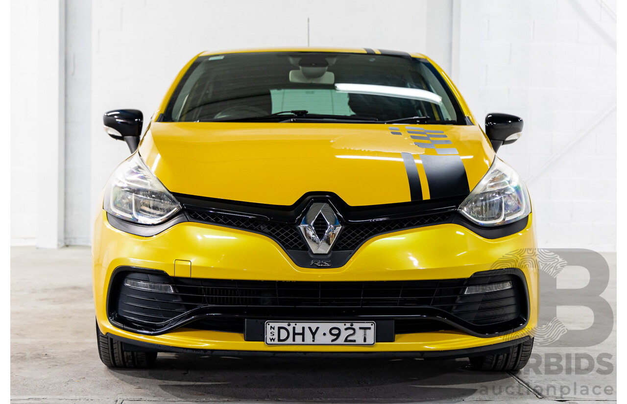 06/2016 Renault Clio R.S. 200 SPORT FWD X98 5D Hatchback Liquid Yellow Metallic Turbo 1.6L