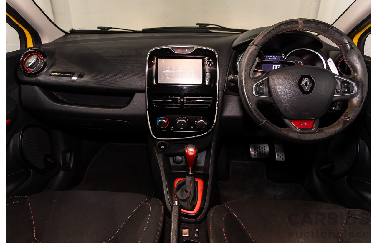 06/2016 Renault Clio R.S. 200 SPORT FWD X98 5D Hatchback Liquid Yellow Metallic Turbo 1.6L