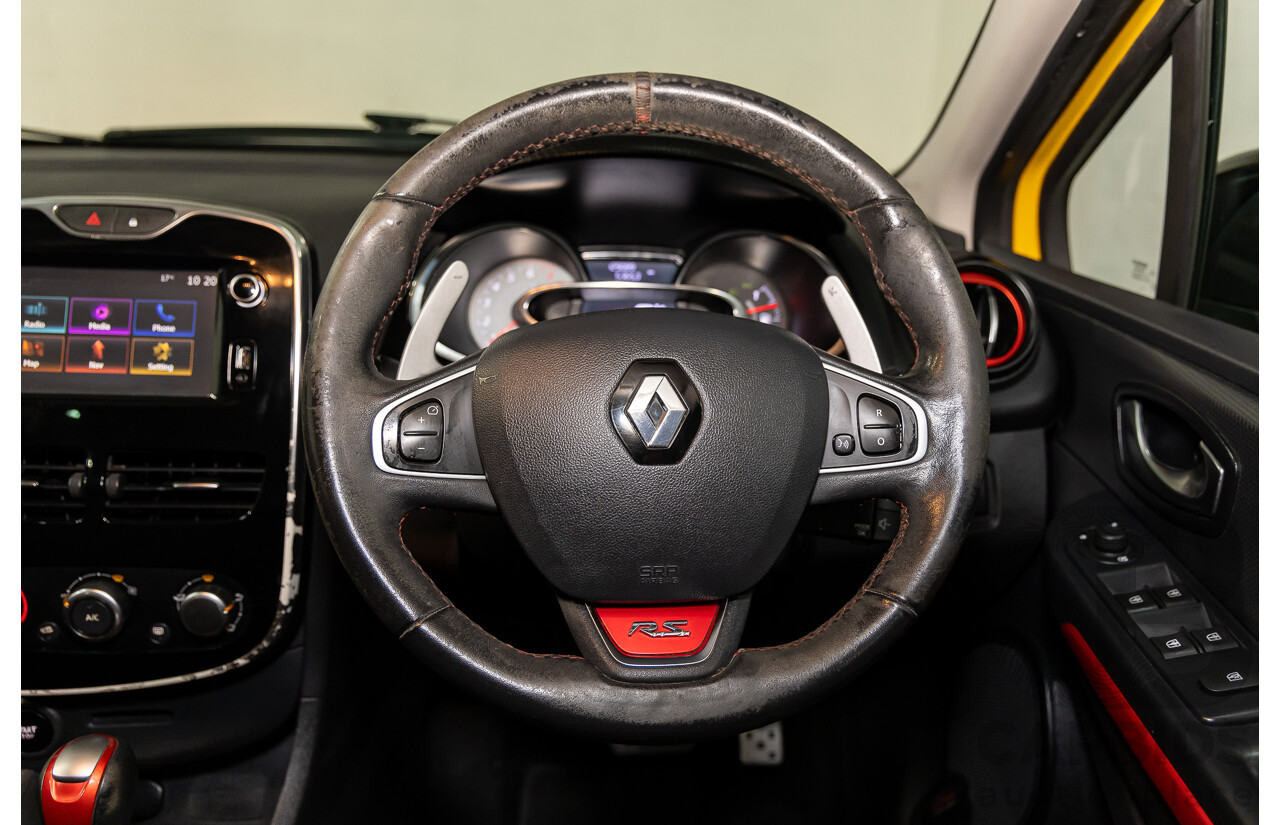 06/2016 Renault Clio R.S. 200 SPORT FWD X98 5D Hatchback Liquid Yellow Metallic Turbo 1.6L