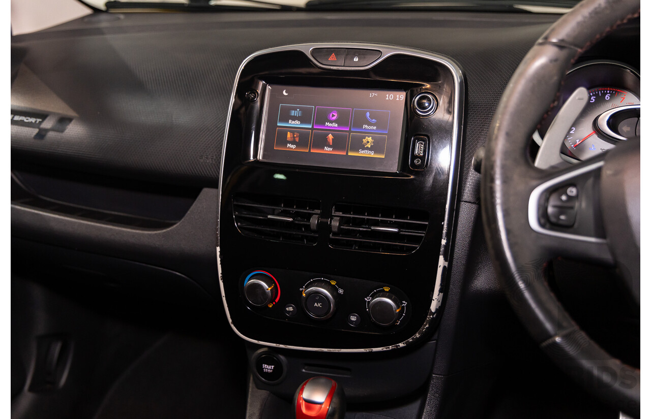 06/2016 Renault Clio R.S. 200 SPORT FWD X98 5D Hatchback Liquid Yellow Metallic Turbo 1.6L