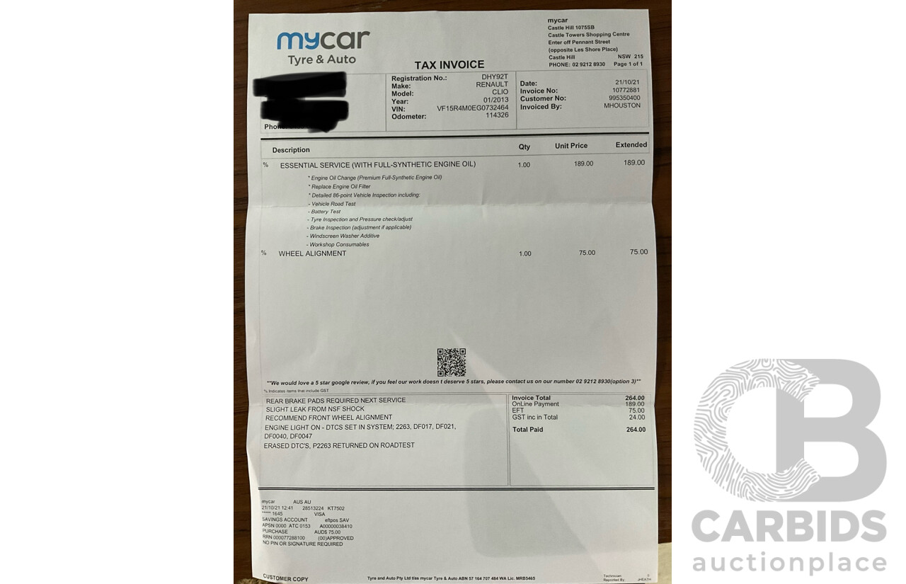 06/2016 Renault Clio R.S. 200 SPORT FWD X98 5D Hatchback Liquid Yellow Metallic Turbo 1.6L