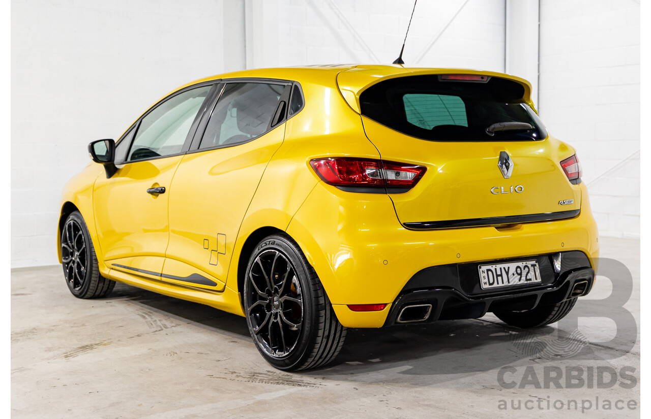 06/2016 Renault Clio R.S. 200 SPORT FWD X98 5D Hatchback Liquid Yellow Metallic Turbo 1.6L