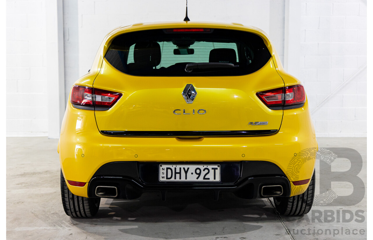 06/2016 Renault Clio R.S. 200 SPORT FWD X98 5D Hatchback Liquid Yellow Metallic Turbo 1.6L