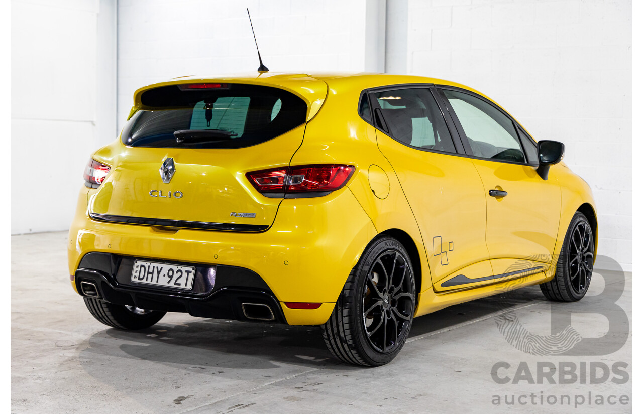 06/2016 Renault Clio R.S. 200 SPORT FWD X98 5D Hatchback Liquid Yellow Metallic Turbo 1.6L