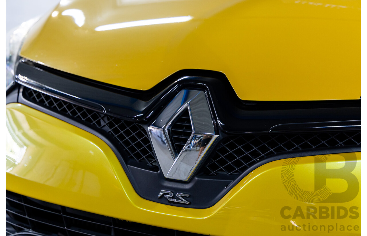 06/2016 Renault Clio R.S. 200 SPORT FWD X98 5D Hatchback Liquid Yellow Metallic Turbo 1.6L