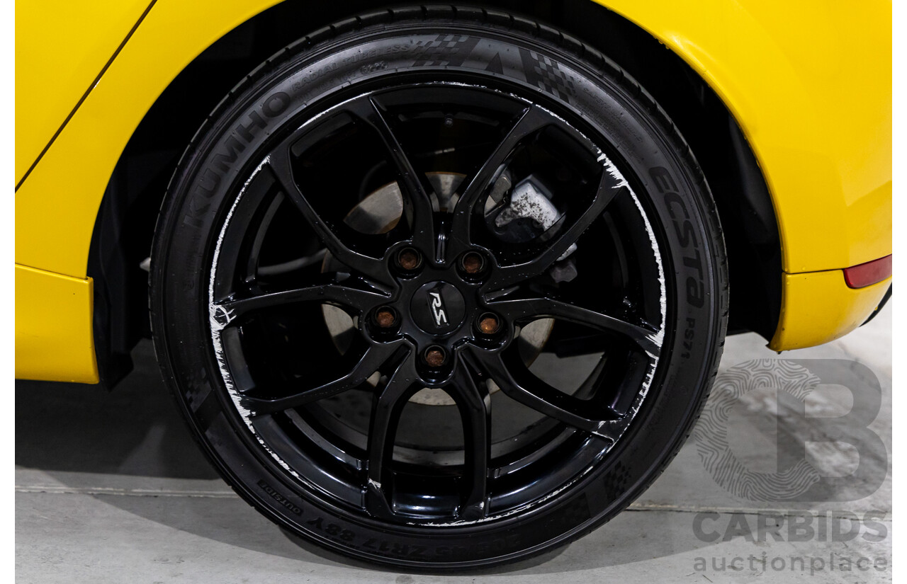 06/2016 Renault Clio R.S. 200 SPORT FWD X98 5D Hatchback Liquid Yellow Metallic Turbo 1.6L