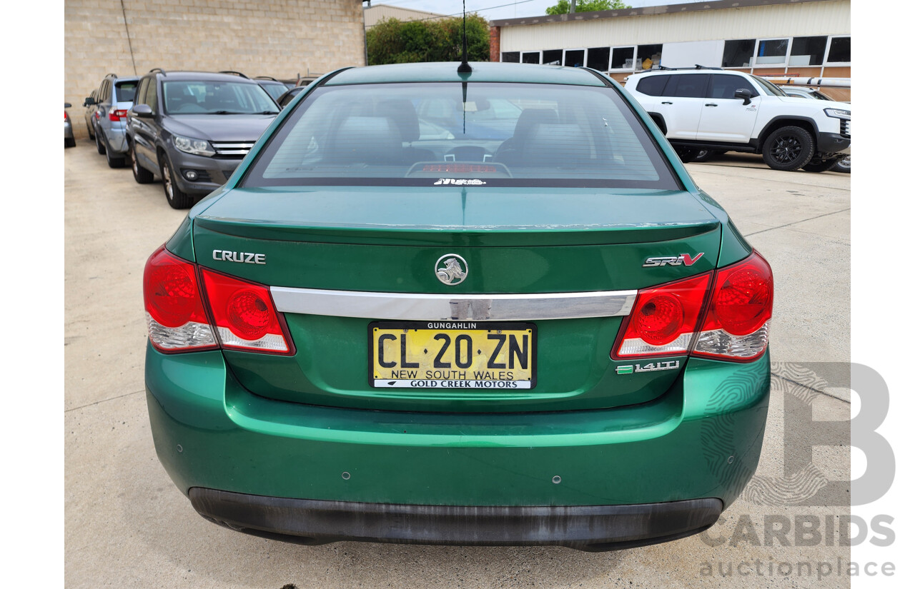6/2011 Holden Cruze SRi V JH 4d Sedan Green 1.4L