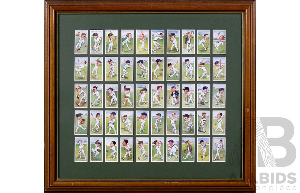 Complete Set of 50 Cricketers Caricatures by 