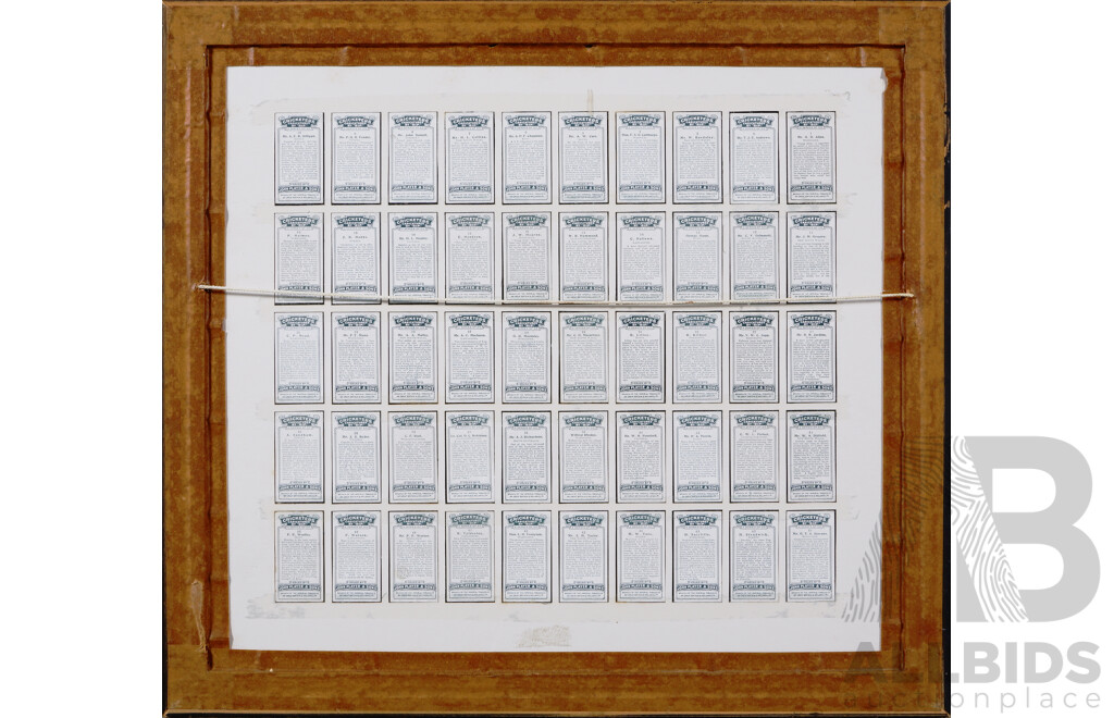 Complete Set of 50 Cricketers Caricatures by 