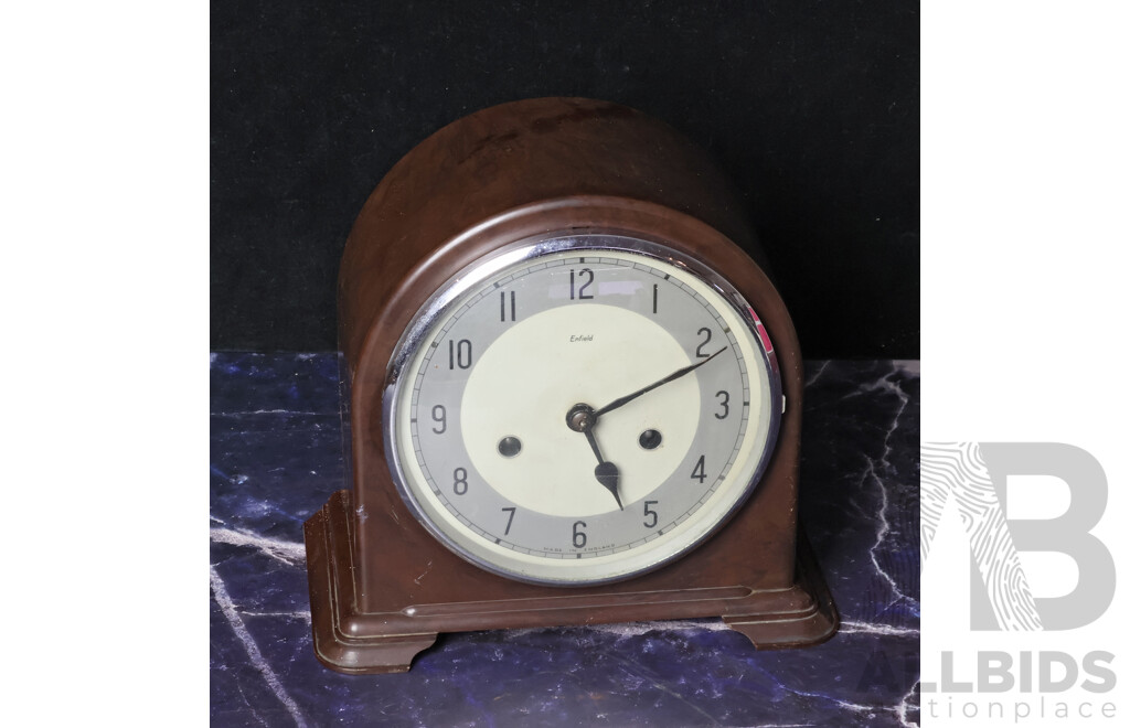 Art Deco Bakelite Mantle Clock by Enfield