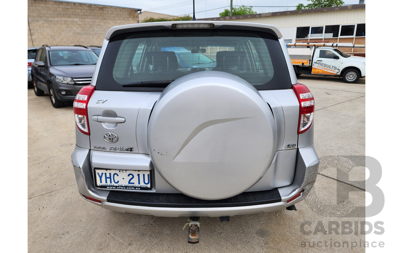 4/2010 Toyota Rav4 CV (4x4) ACA33R 08 UPGRADE 4d Wagon Silver Or Chrome 2.4L