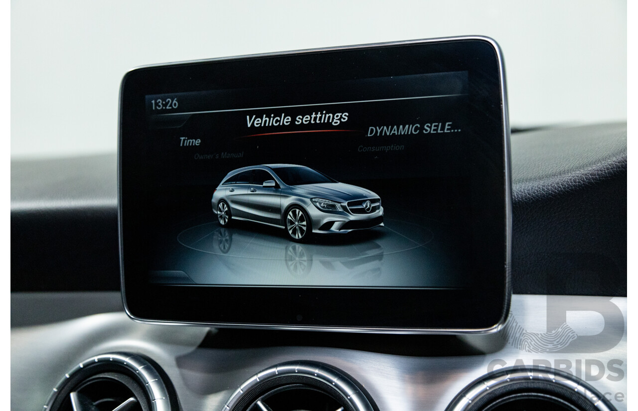 2/2016 Mercedes Benz CLA200 Shooting Brake AMG Pack 117 4d Wagon Mountain Grey Metallic Turbo 1.6L