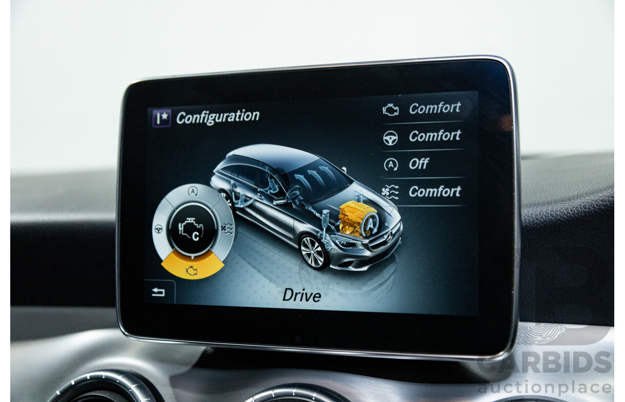 2/2016 Mercedes Benz CLA200 Shooting Brake AMG Pack 117 4d Wagon Mountain Grey Metallic Turbo 1.6L