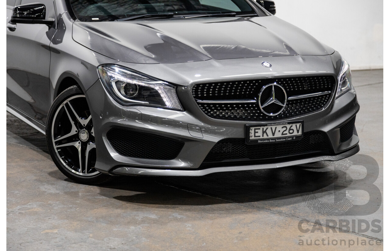 2/2016 Mercedes Benz CLA200 Shooting Brake AMG Pack 117 4d Wagon Mountain Grey Metallic Turbo 1.6L
