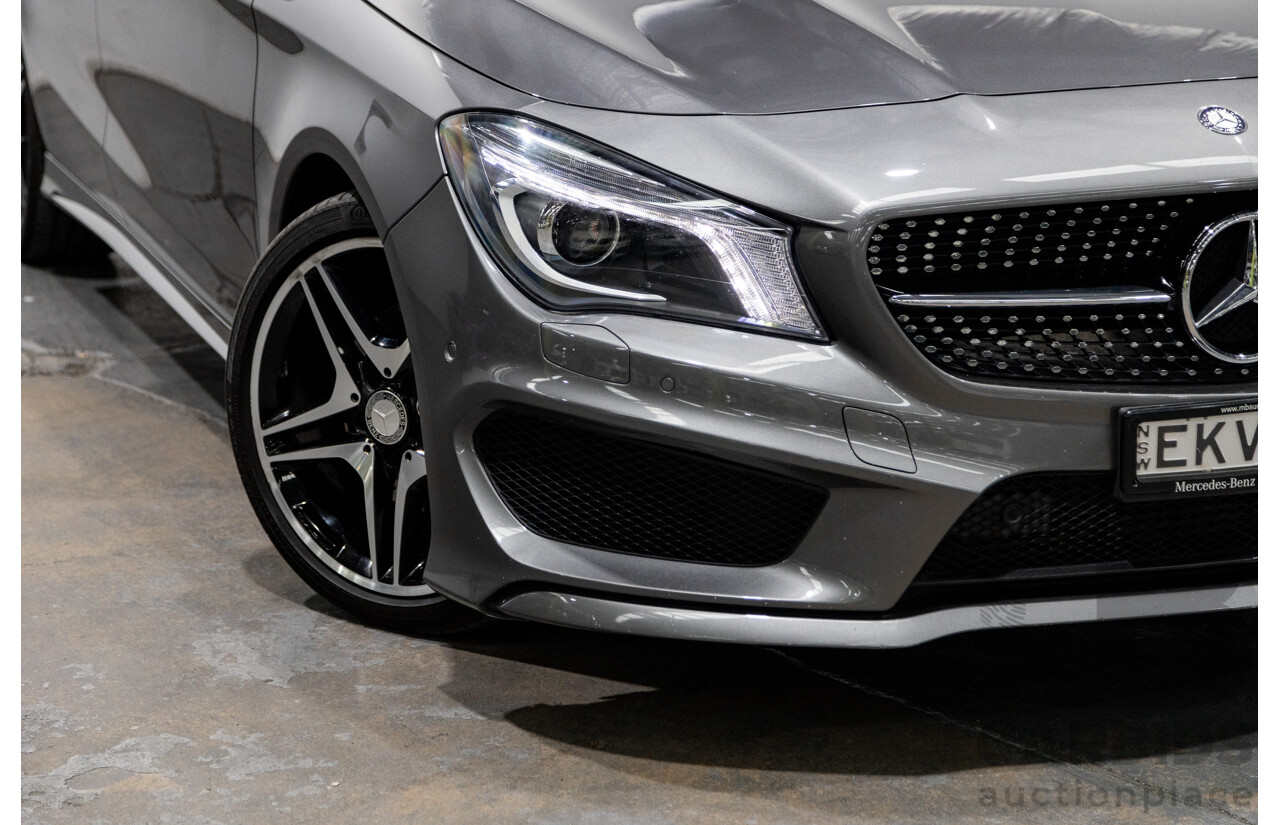 2/2016 Mercedes Benz CLA200 Shooting Brake AMG Pack 117 4d Wagon Mountain Grey Metallic Turbo 1.6L