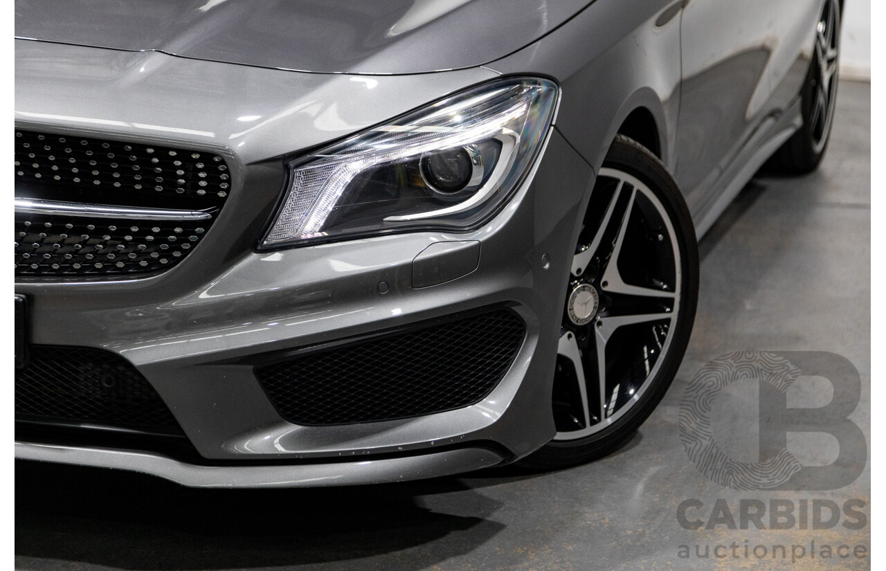 2/2016 Mercedes Benz CLA200 Shooting Brake AMG Pack 117 4d Wagon Mountain Grey Metallic Turbo 1.6L