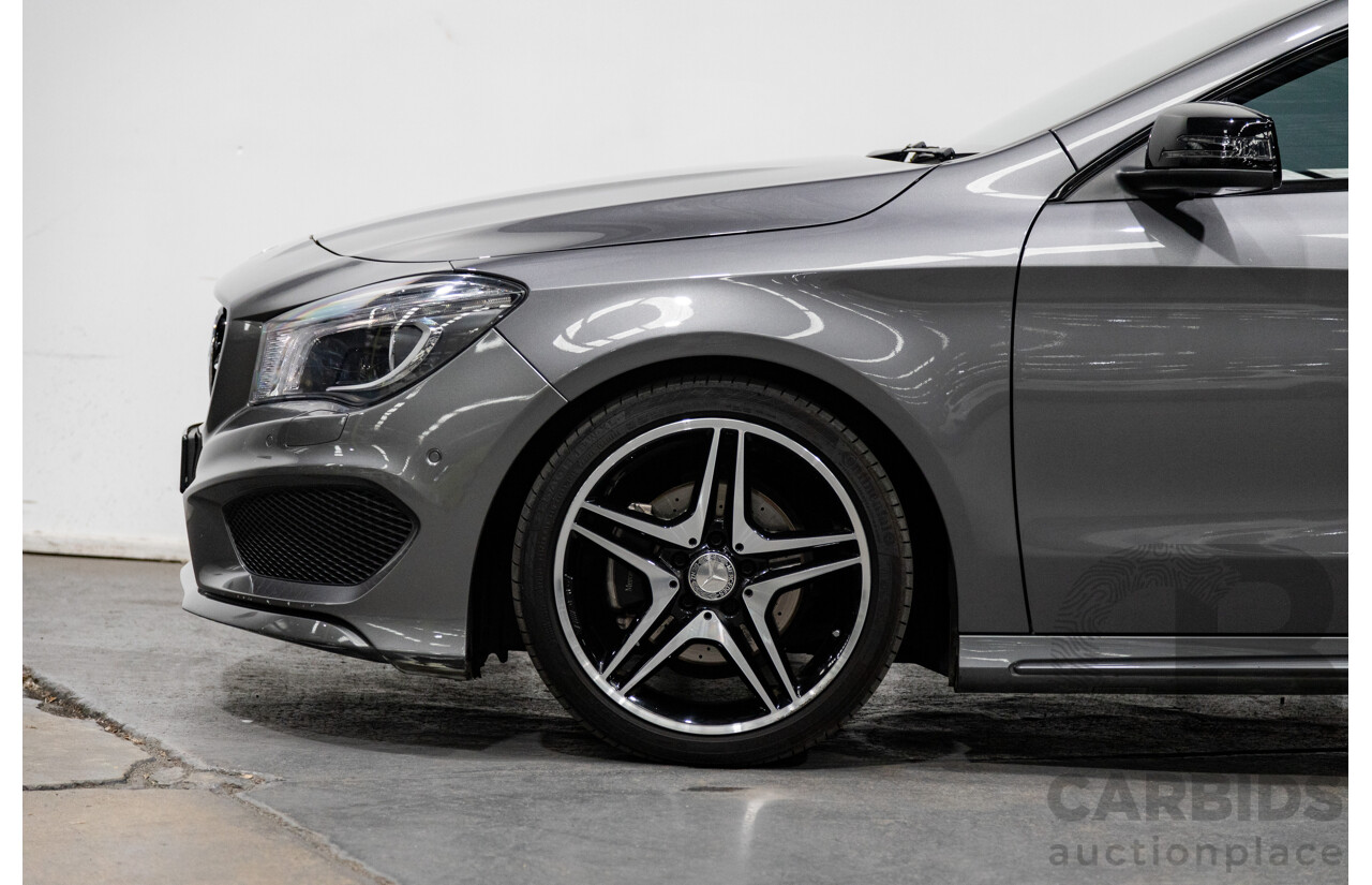 2/2016 Mercedes Benz CLA200 Shooting Brake AMG Pack 117 4d Wagon Mountain Grey Metallic Turbo 1.6L